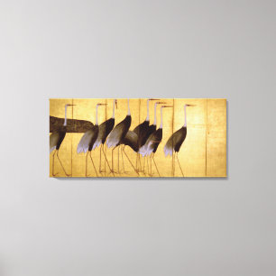 Impressão Em Tela Crane, Ogata Korin, Belas Artes Japonesas