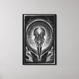 Impressão Em Tela Crânio de Raven