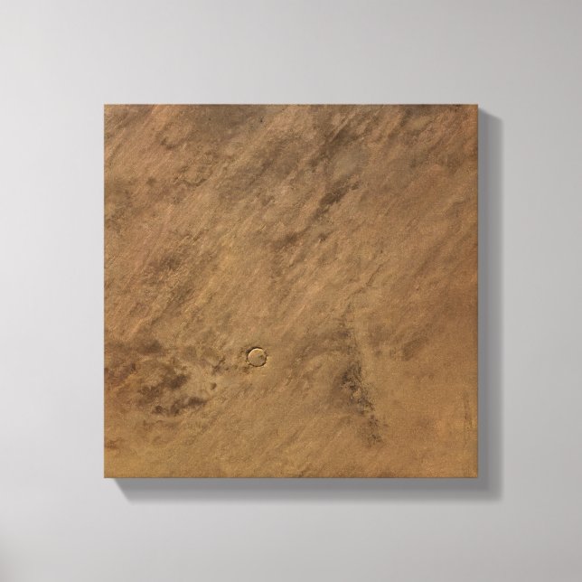 Impressão Em Tela Cratera de Tenoumer na Mauritânia (Frente)