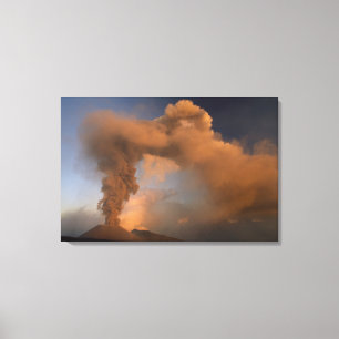 Impressão Em Tela cratera do cume do Mt. Etna, Sicília, Itália
