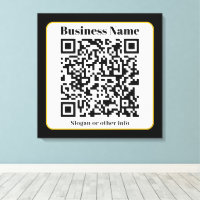 Create Your Own QR Code | Black White Gold Border