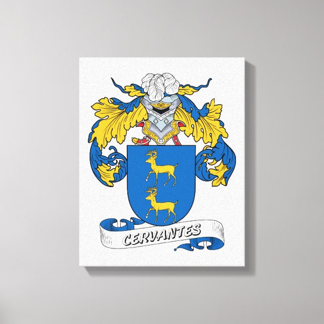 Impressão Em Tela Crest da Família Cervantes (Frente)
