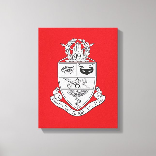 Impressão Em Tela Crest da Kappa Psi (Frente)