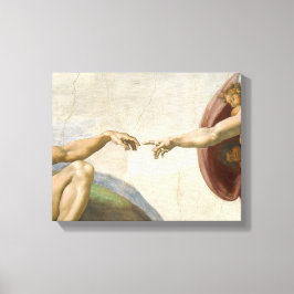 Impressão Em Tela Criação das Mãos Adão - Michelangelo