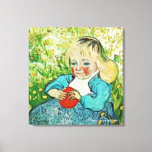 Impressão Em Tela Criança com Laranja, 1890. Vincent van Gogh