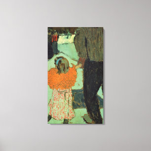 Impressão Em Tela Criança vestindo um cachecol vermelho, c. 1891