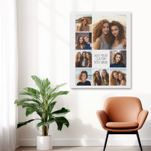 Impressão Em Tela Criar uma Colagem de Fotos Personalizada com 8 Fot