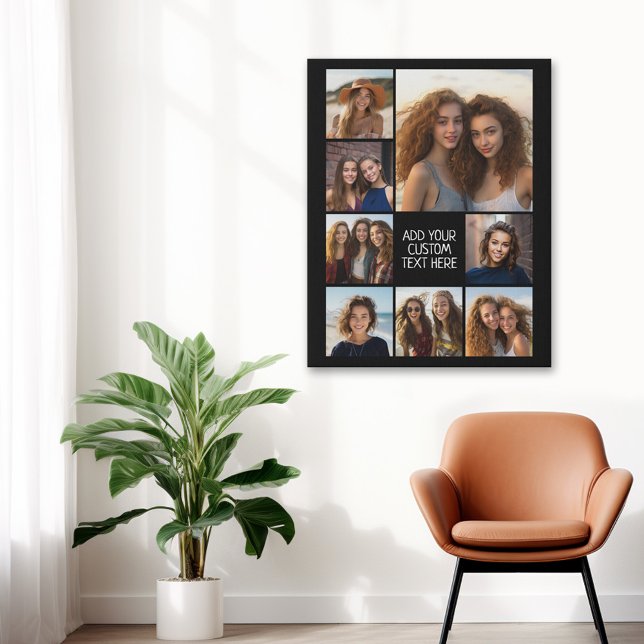 Impressão Em Tela Criar uma Colagem de Fotos Personalizada com 8 Fot (Photo Collage Canvas Art)