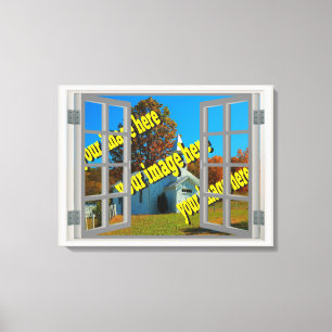 Impressão Em Tela Crie a sua própria 🌿 Vista Falso da janela