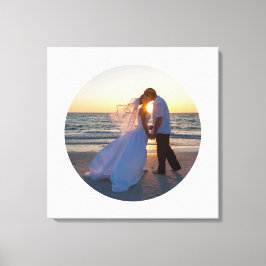 Impressão Em Tela Crie Seu Próprio Círculo de Foto de Casamento