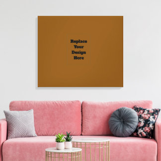 Impressão Em Tela Crie seu próprio marrom