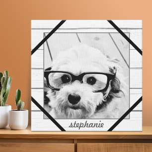 Impressão Em Tela Crie sua própria arte do Instagram - fundo rústico