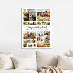 Impressão Em Tela Crie sua própria coleção de fotos personalizada 22<br><div class="desc">Faça sua própria tela de desenho apresentando 22 das suas preciosas memórias fotográficas em uma colagem fotográfica do estilo grade moderno. Basta adicionar suas fotos e texto para arte personalizada na parede de fotos ou presente personalizado para familiares e amigos.</div>