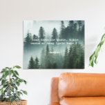 Impressão Em Tela Crie sua própria cotação<br><div class="desc">Crie a sua própria pintura personalizada de pintura de tela de impressão. Apresenta a tipografia minimalista da máquina de escrever e o fundo da natureza da floresta.</div>