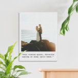 Impressão Em Tela Crie sua própria foto de cotação<br><div class="desc">Crie sua própria citação personalizada de canvas de arte. Apresenta tipografia minimalista de máquina de escrever e foto personalizada.</div>