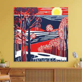 Impressão Em Tela Crimson Vista de Turner