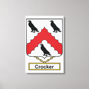 Impressão Em Tela Crista da família de Crocker