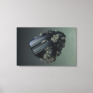 Impressão Em Tela Cristais de azurite, minério menor de cobre, Tsume