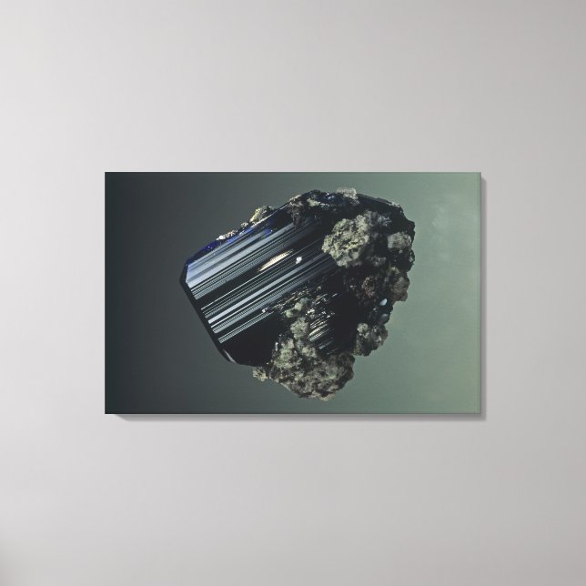 Impressão Em Tela Cristais de azurite, minério menor de cobre, Tsume (Frente)