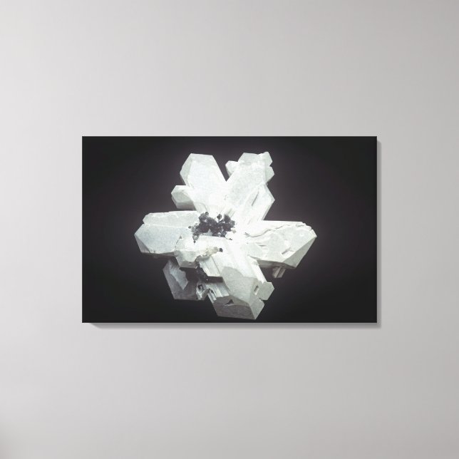 Impressão Em Tela Cristais de cersite (PbC03, Carbonato de chumbo),  (Frente)