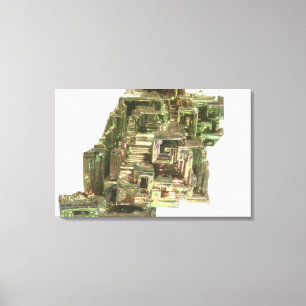 Impressão Em Tela Cristais do bismuto com um tarnish iridescente