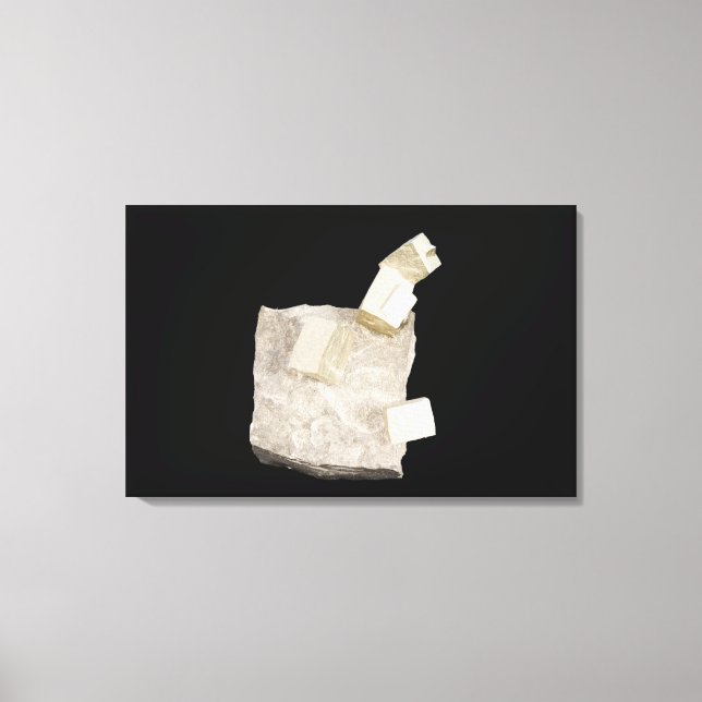 Impressão Em Tela Cristais Pyrite em Shale (Frente)