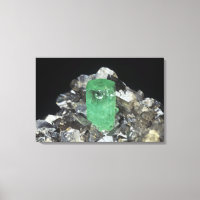 Cristal erald em Calcite, Colômbia, América do Sul