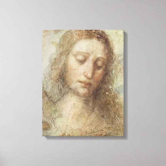 Impressão Em Tela Cristo (Cristianismo) (Leonardo da Vinci) (Frente)