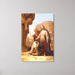 Impressão Em Tela Cristo e a régua nova rica, 1640