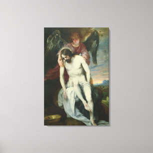 Impressão Em Tela Cristo inoperante apoiado por um anjo, c.1646-52