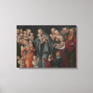 Impressão Em Tela Cristo que abençoa as crianças