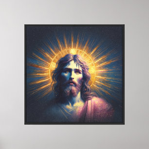 Impressão Em Tela Cristo Vestindo a Luz do Cosmos