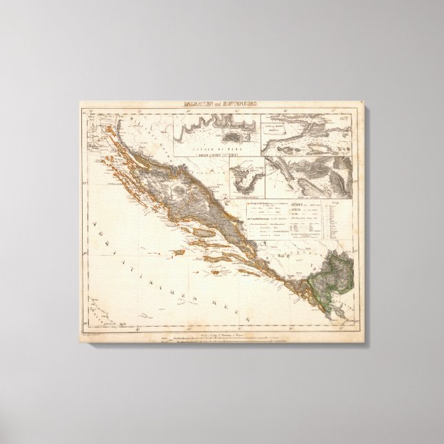 Impressão Em Tela Croácia (Frente)