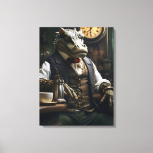 Impressão Em Tela Crocodilo-Criador Elegante-Crocodilo-Apilante