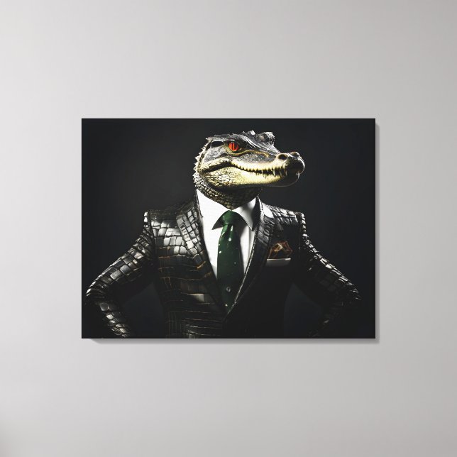 Impressão Em Tela Crocodilo de fato (Frente)