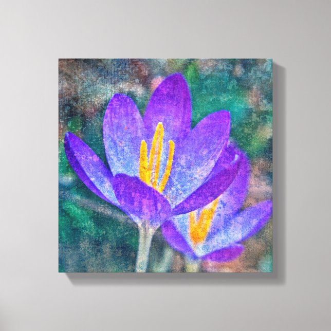 Impressão Em Tela Crocus (Frente)