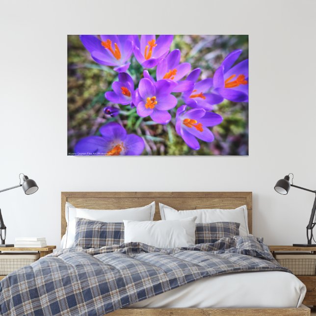 Impressão Em Tela Crocus Fine Art (Insitu(Quarto))