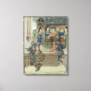 Impressão Em Tela Crónica de Fr.16830 f.16v de Jacques de Lalain