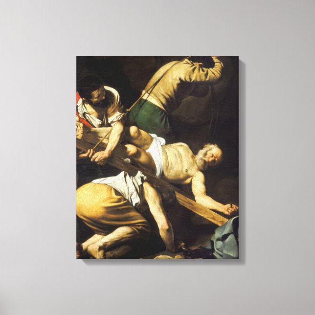 Impressão Em Tela Crucificação do Santo Peter - Caravaggio (Frente)