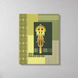 Impressão Em Tela Cruz Processiva da Etiópia