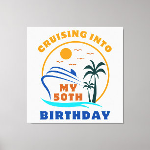 Impressão Em Tela Cruzeiro Para o Meu 50º Aniversário de Barco