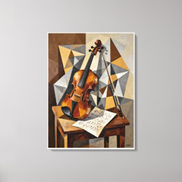 Impressão Em Tela Cubismo