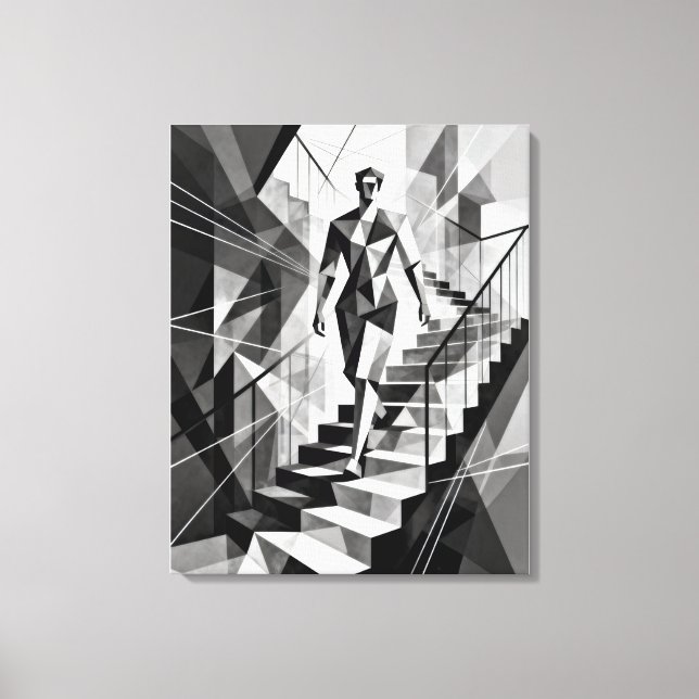 Impressão Em Tela Cubismo (Frente)