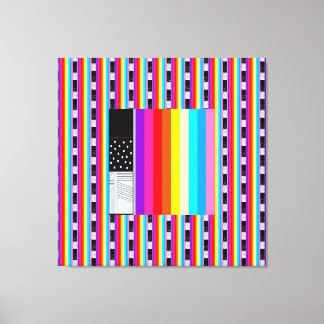 Impressão Em Tela Cubismo Pontos Polka 