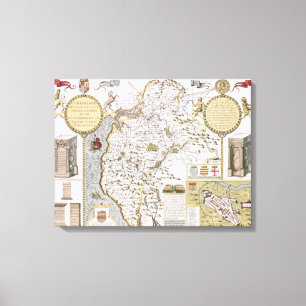 Impressão Em Tela Cumberland e a cidade antiga de Carlile