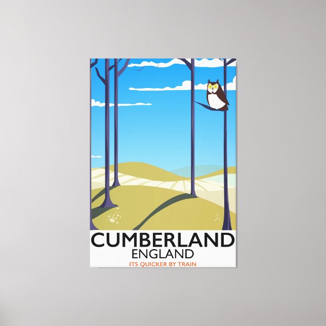 Impressão Em Tela Cumberland, poster de viagens do estilo de colheit (Frente)