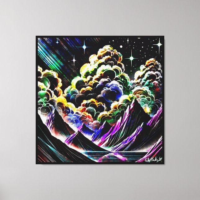 Impressão Em Tela Cumulus Canyon (Frente)