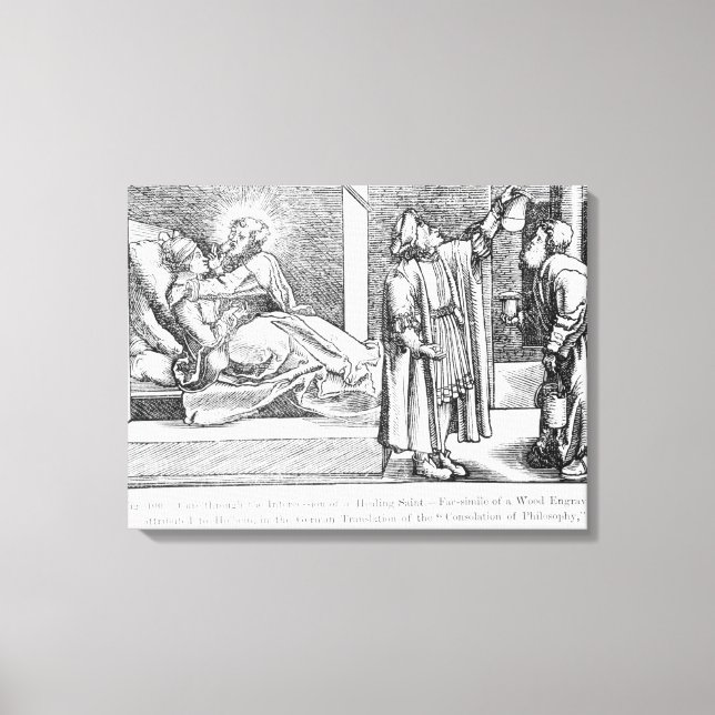 Impressão Em Tela Curar através da Intercessão de uma Cura (Frente)