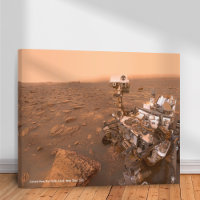 Curiosity Rover Mars Dusty Selfie em Monte Sharp