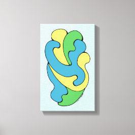 Impressão Em Tela Curvas de Embrasão (Amarelo, Azul, Verde)